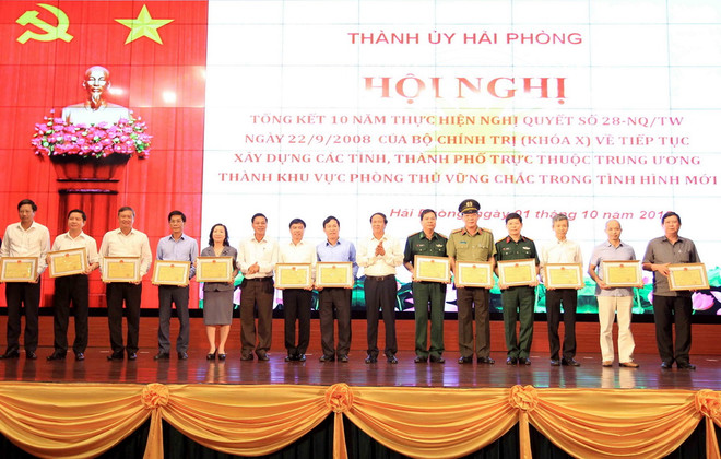 Tiếp tục xây dựng Hải Phòng thành khu vực phòng thủ vững chắc ảnh 1