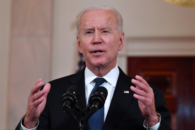 Tổng thống Mỹ Joe Biden phát biểu tại Nhà Trắng, Washington, DC ngày 20/5/2021. (Ảnh: AFP/TTXVN) Tổng thống Mỹ Joe Biden cam kết giúp tái thiết Dải Gaza ảnh 1