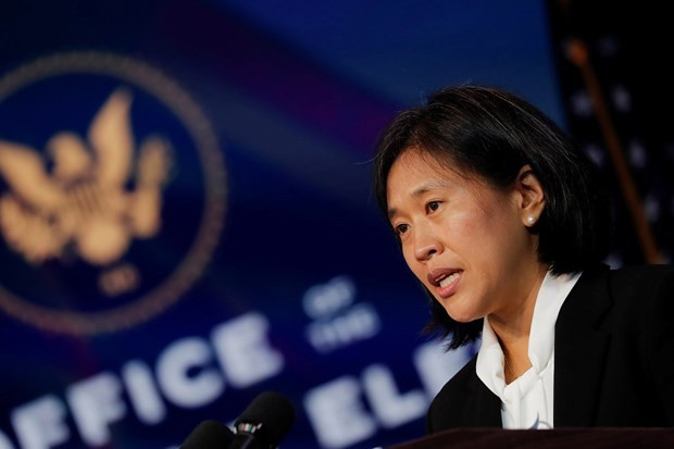 Đại diện Thương mại Mỹ Katherine Tai. (Nguồn: Reuters) Mỹ quan ngại Canada áp thuế đối với các hãng công nghệ ảnh 1
