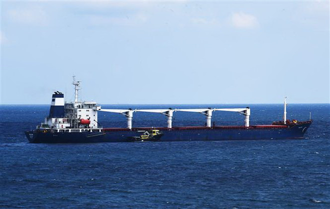 Tàu hàng xuất khẩu ngũ cốc đầu tiên của Ukraine hoãn cập cảng Liban ảnh 1