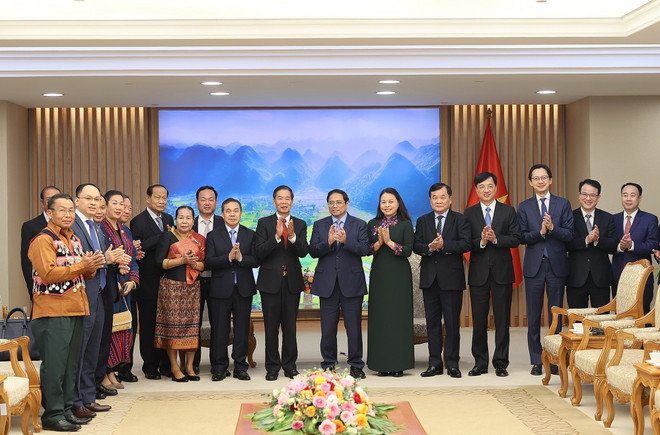 Thủ tướng tiếp Chủ tịch Ủy ban TW Mặt trận Lào xây dựng đất nước ảnh 4