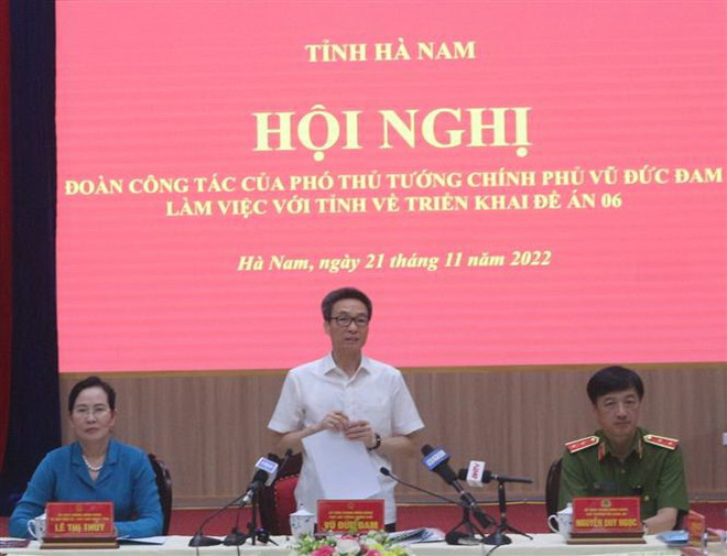 Phó Thủ tướng: Hà Nam cần quyết tâm triển khai hiệu quả Đề án 06 ảnh 2