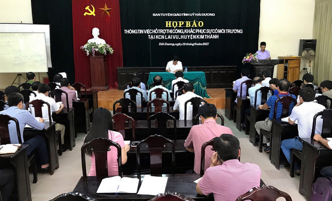 Hỗ trợ thi công, khắc phục sự cố môi trường tại Khu công nghiệp Lai Vu ảnh 1