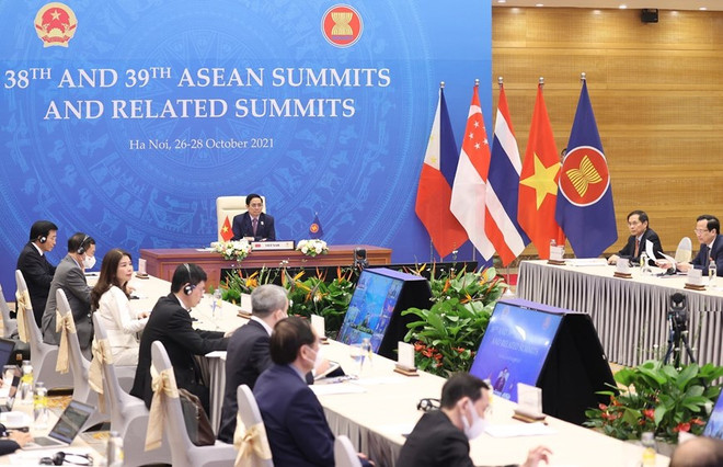Thủ tướng Phạm Minh Chính tham dự Lễ bế mạc Hội nghị cấp cao ASEAN lần thứ 38, 39 và các hội nghị cấp cao với các đối tác. (Ảnh: Dương Giang/TTXVN) Việt Nam tiếp tục khẳng định vai trò thông qua Hội nghị ASEAN 38 và 39 ảnh 1
