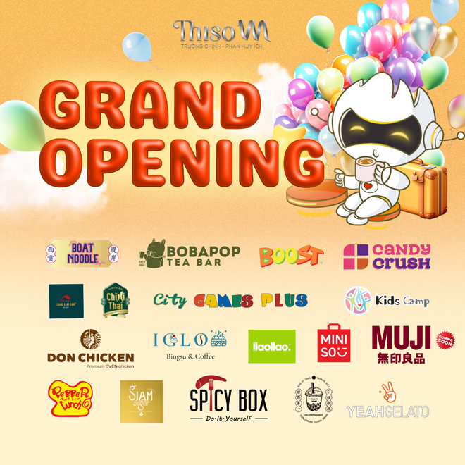 Nhiều thương hiệu hàng đầu gia nhập tại Thiso Mall Trường Chinh – Phan Huy Ích. (Nguồn: Vietnam+) Anh su kien mo cua L2,L3 Thiso Mall TC-PHI (5).png