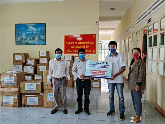 Đoàn Thanh niên TTXVN chung tay 'đánh bay COVID-19' tại Gia Lai ảnh 1