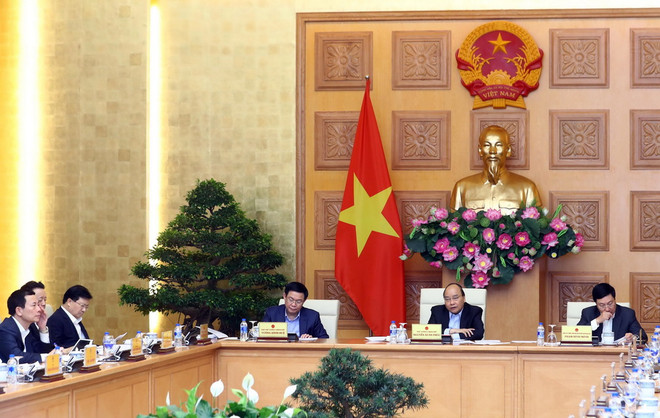 Thủ tướng chủ trì họp Thường trực Chính phủ về xây dựng Nghị quyết 01 ảnh 1
