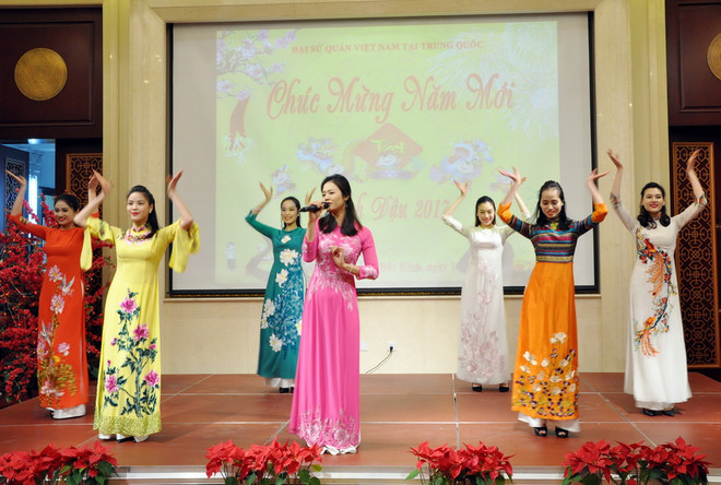 Đại sứ quán Việt Nam tại Trung Quốc tổ chức Tết Cộng đồng ảnh 1