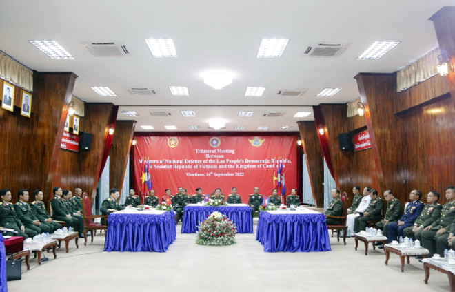 Việt Nam, Lào và Campuchia thúc đẩy hợp tác trong lĩnh vực quốc phòng ảnh 1