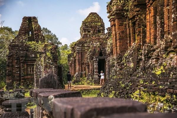 Khu đền tháp Mỹ Sơn. (Ảnh: Trọng Đạt/TTXVN) Đào tạo nguồn lực cho công tác bảo tồn di tích ở Quảng Nam ảnh 2