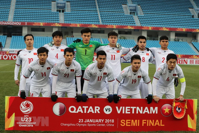 Đội tuyển U23 Việt Nam. (Nguồn ảnh: THX/TTXNV) Công ty du lịch “nóng máy” trước trận chung kết của U23 Việt Nam ảnh 2
