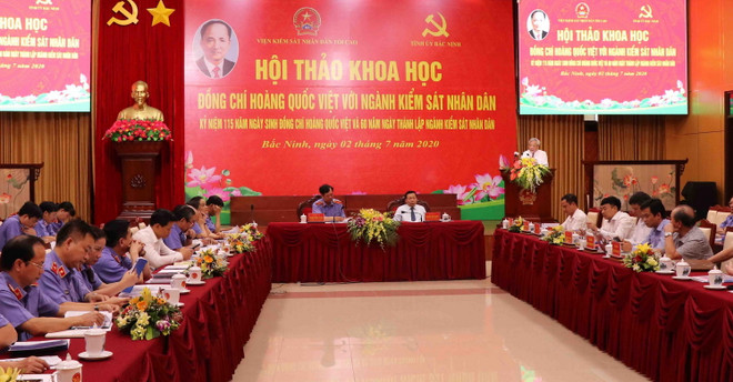 Hội thảo khoa học 'Đồng chí Hoàng Quốc Việt với ngành kiểm sát' ảnh 1