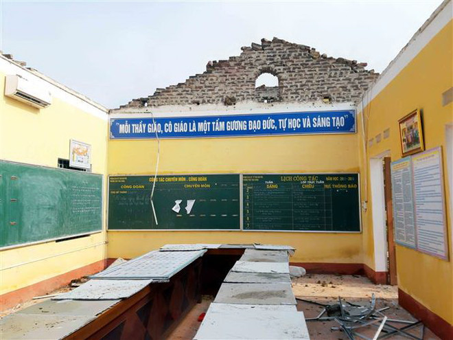 Thái Nguyên: Mưa dông gây nhiều thiệt hại, một số trường phải nghỉ học ảnh 1