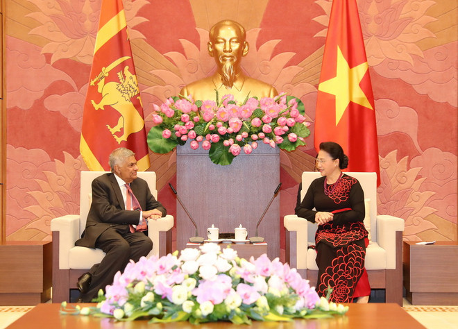 Chủ tịch Quốc hội Nguyễn Thị Kim Ngân hội kiến Thủ tướng Sri Lanka ảnh 1