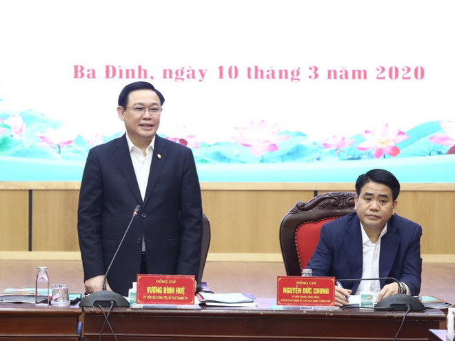 Bí thư Hà Nội làm việc với quận Ba Đình về phòng dịch COVID-19 ảnh 1