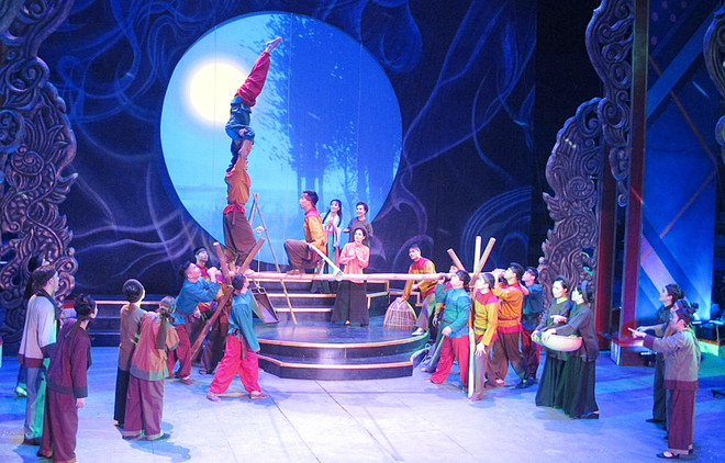 Kết hợp nghệ thuật cải lương và xiếc kể về huyền tích Mẫu Liễu Hạnh ảnh 1