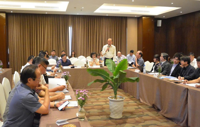 Quang cảnh buổi tọa đàm. (Ảnh: Văn Dũng/TTXVN) Đà Nẵng tìm giải pháp xây dựng kiến trúc cao tầng ven biển ảnh 1