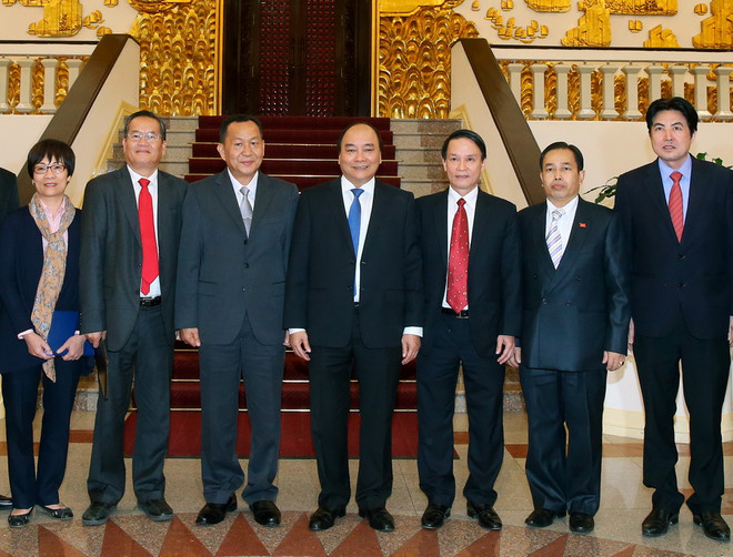 Thủ tướng Nguyễn Xuân Phúc tiếp Tổng Giám đốc Thông tấn xã Pathết Lào ảnh 1