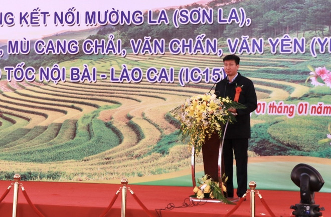 Yên Bái khởi công công trình đường nối cao tốc Nội Bài-Lào Cai ảnh 1