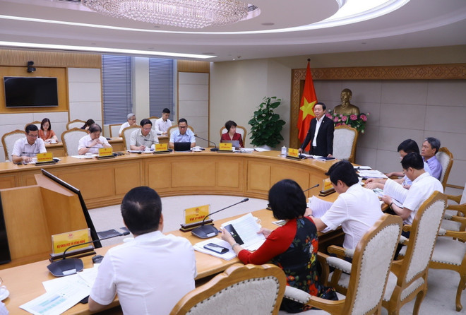 Quang cảnh cuộc họp. (Ảnh: Văn Điệp/TTXVN) 'Thiếu giải pháp cụ thể, mục tiêu Tăng trưởng Xanh chỉ nằm trên giấy' ảnh 1