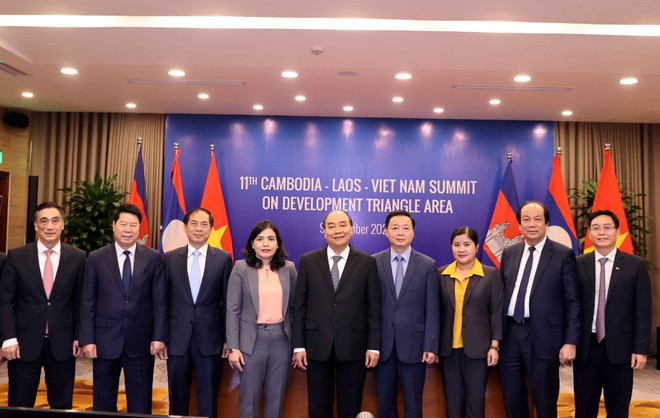 Hội nghị cấp cao Khu vực Tam giác phát triển Campuchia-Lào-Việt Nam ảnh 1