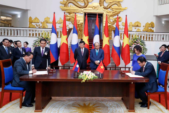 Tổng Bí thư, Chủ tịch nước Nguyễn Phú Trọng tiếp Thủ tướng Lào ảnh 2