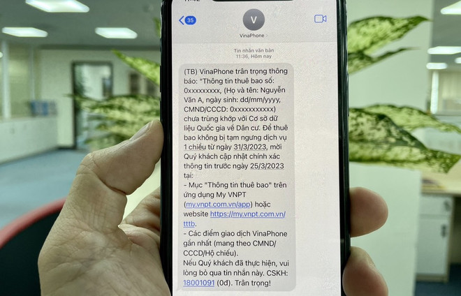 Công bố số điện thoại chính thức để xử lý chuẩn hóa thông tin thuê bao ảnh 1