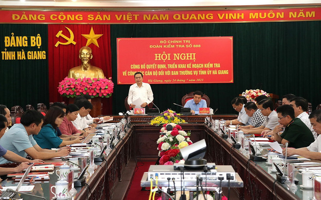 Triển khai kế hoạch kiểm tra về công tác cán bộ tại Hà Giang ảnh 1