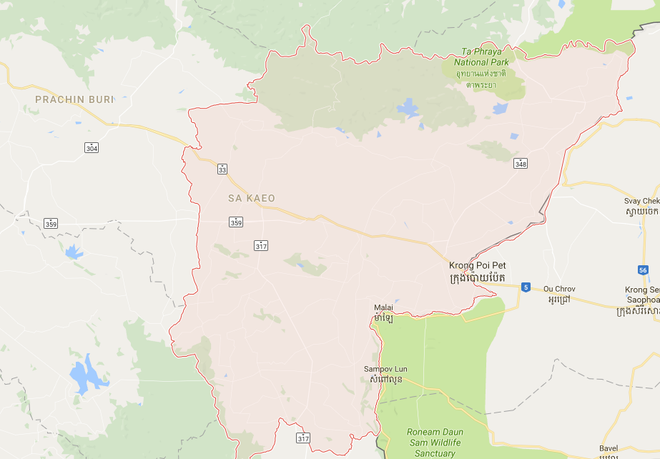 Nơi xảy ra vụ việc. (Nguồn: Google Maps) Tai nạn giao thông nghiêm trọng ở Thái Lan, 2 người Việt tử vong ảnh 1