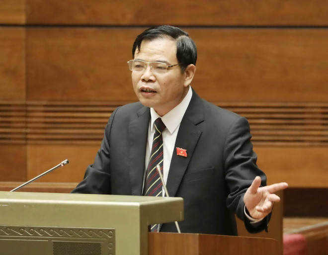 Bộ trưởng Bộ Nông nghiệp và Phát triển nông thôn Nguyễn Xuân Cường sẽ là người trả lời chất vấn đầu tiên. (Nguồn: TTXVN) Bắt đầu phiên chất vấn và trả lời chất vấn của đại biểu Quốc hội ảnh 1