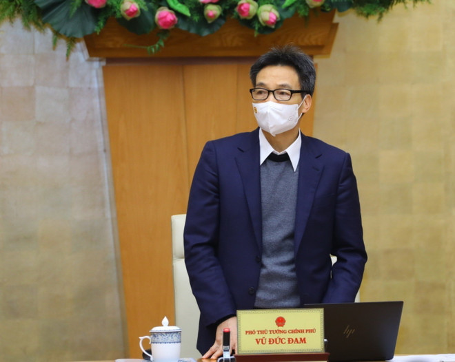 Phó Thủ tướng Vũ Đức Đam phát biểu chỉ đạo. (Ảnh: Văn Điệp/TTXVN) Đảm bảo đưa trẻ trở lại trường học an toàn, linh hoạt, tránh cực đoan ảnh 3