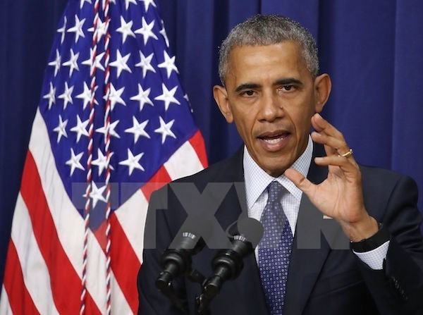 Tổng thống Mỹ Barack Obama. (Nguồn: AFP/TTXVN) Tổng thống Mỹ Barack Obama sẽ trấn an các đối tác sau bầu cử ảnh 1