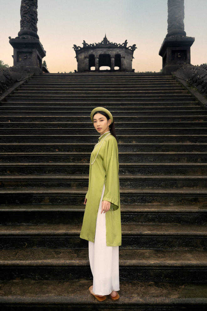 Hoa hậu Thùy Tiên mặc Cổ phục, quảng bá hình ảnh phụ nữ Việt Nam ảnh 6