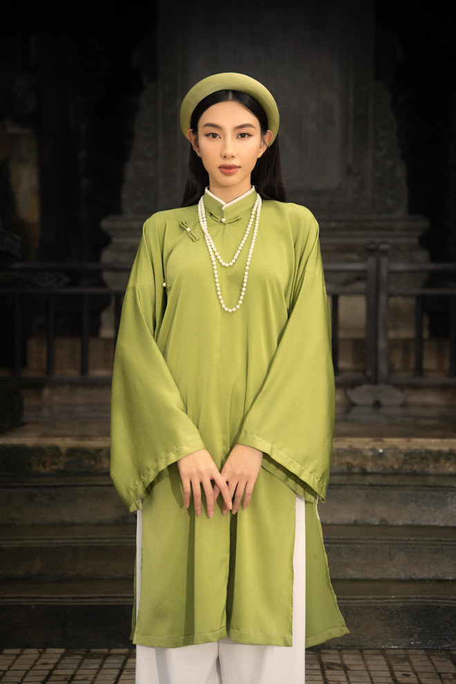 Hoa hậu Thùy Tiên mặc Cổ phục, quảng bá hình ảnh phụ nữ Việt Nam ảnh 2