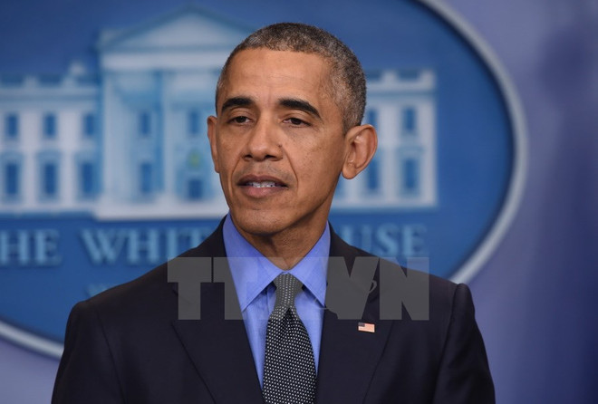 Tổng thống Mỹ Barack Obama. (Ảnh: AFP/TTXVN) Tổng thống Mỹ Barack Obama bắt đầu đọc thông điệp liên bang ảnh 1