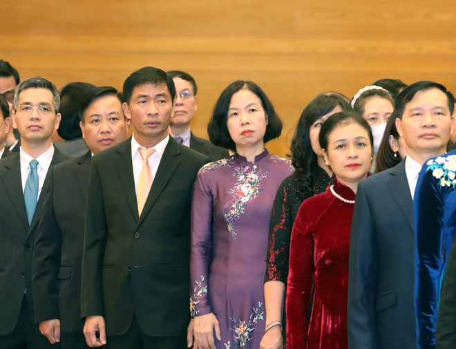Các đại biểu dự lễ kỷ niệm. (Ảnh: TTXVN) 'Việt Nam tự hào về nỗ lực thực hiện các sứ mệnh cao cả của LHQ' ảnh 3