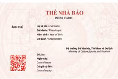 Bộ Văn hóa, Thể thao và Du lịch ban hành mẫu thẻ nhà báo 2026 