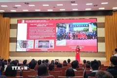 Quang cảnh Diễn đàn thanh niên Trung Quốc - Việt Nam: “Kế thừa nguồn gen đỏ”. (Ảnh: Chu Thanh Vân/TTXVN)