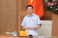 Chiều 7/8/2025, tại trụ sở Chính phủ, Phó Thủ tướng Hồ Đức Phớc chủ trì họp Hội đồng tư vấn chính sách tiền tệ quốc gia quý 2. (Ảnh: An Đăng/TTXVN)
