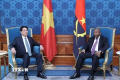 Chủ tịch nước Lương Cường và Tổng thống Angola João Manuel Gonçalves Lourenço hội đàm. (Ảnh: Lâm Khánh/TTXVN)