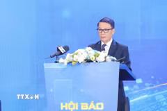 Phó Chủ tịch thường trực Hội Nhà báo Việt Nam Nguyễn Đức Lợi phát biểu. (Ảnh: Minh Quyết/TTXVN)