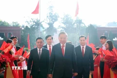 Tổng Bí thư Tô Lâm đến dự Đại hội đại biểu Đảng bộ các Cơ quan Đảng Trung ương lần thứ nhất. (Ảnh: Thống Nhất/TTXVN)