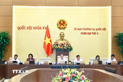 Chủ tịch Quốc hội Trần Thanh Mẫn phát biểu. (Ảnh: Doãn Tấn/TTXVN)