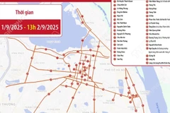 Những tuyến đường cấm triệt để nhằm phục vụ Lễ kỷ niệm, diễu binh, diễu hành