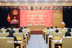 Toàn cảnh Kỳ họp thứ 3. (Ảnh: Chu Hiệu/TTXVN)