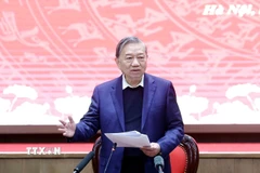 Tổng Bí thư Tô Lâm phát biểu. (Ảnh: Thống Nhất/TTXVN)