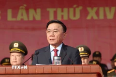 Đồng chí Trần Cẩm Tú, Ủy viên Bộ Chính trị, Thường trực Ban Bí thư phát biểu chỉ đạo. (Ảnh: Phương Hoa/TTXVN)