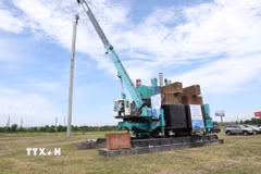 Công ty Cổ phần GĐT Ninh Bình cam kết thực hiện xây dựng dự án đúng tiến độ. (Ảnh: Đức Phương/TTXVN)