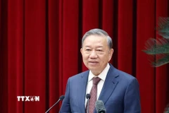 Tổng Bí thư Tô Lâm phát biểu. (Ảnh: Thống Nhất/TTXVN)