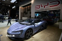 Một mẫu ôtô của hãng BYD. (Ảnh: THX/TTXVN)